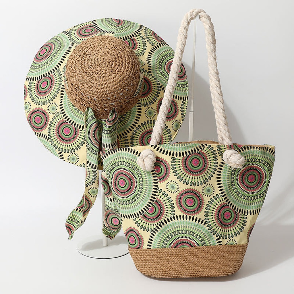 Boho Straw Sun Hat and Beach B - Bucket Hat Straw recension och pris