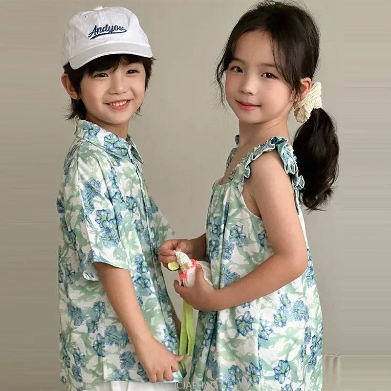 Look Boys Shirts Korean Childr - Resort Shirt Floral recension och pris