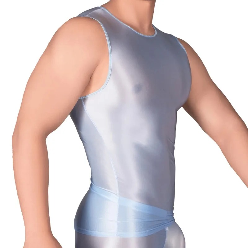 Solid Color Men's Slim Smooth  - Tank Top Muscle recension och pris