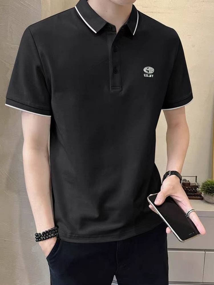New Men's Polo Shirt Summer Sh - Polo Shirt Pique recension och pris