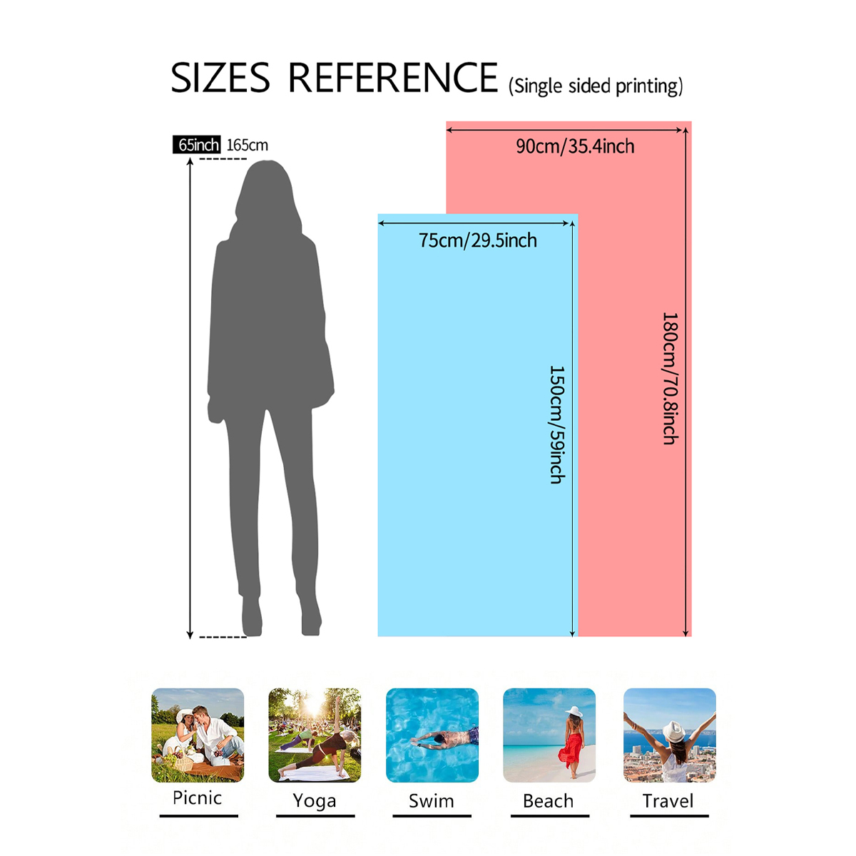 1pc fashionable colorful strip - Beach Towel Large recension och pris