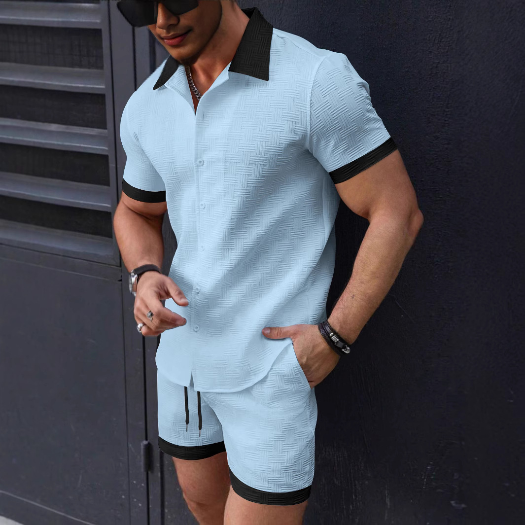 Matching Sets Trend Men Suit   - Short Linen Drawstring recension och pris