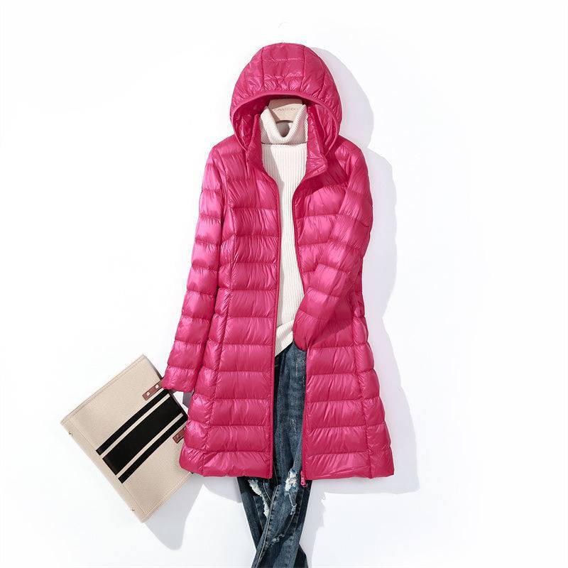 Women Long Puffer Jackets 2024 - Packable Hat Nylon recension och pris