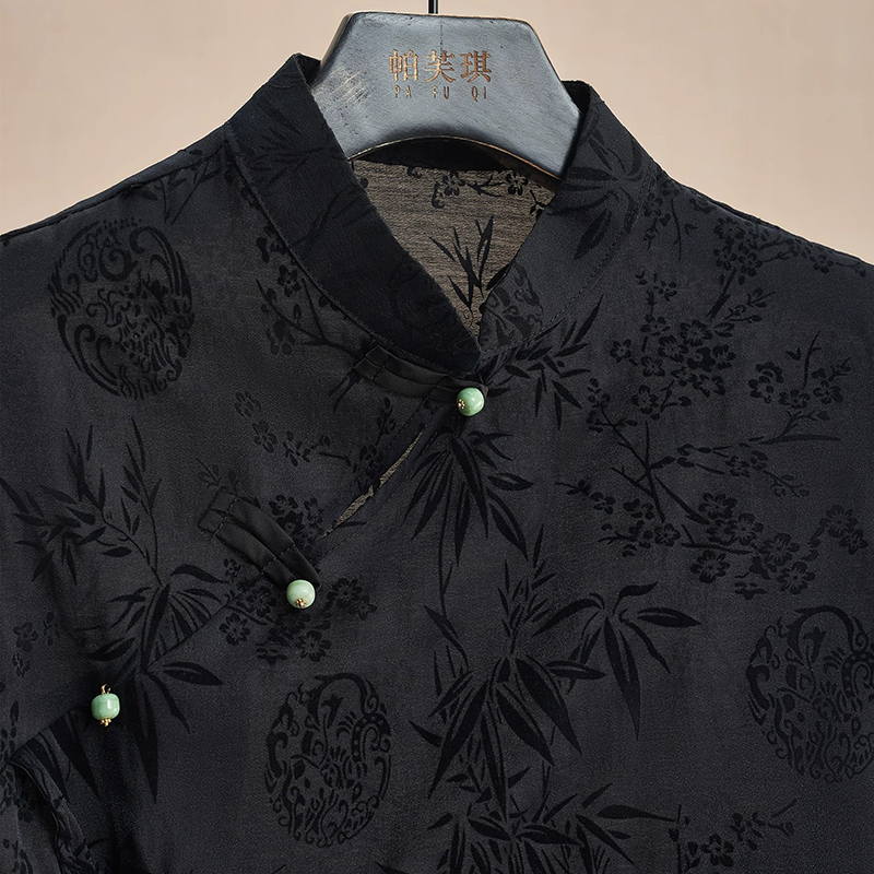 Retro Thin Shirt New Chinese S - Shirt Camp Collar recension och pris