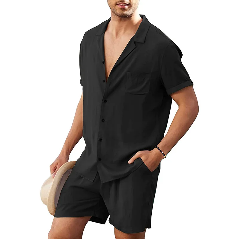 Summer Cotton Linen Shirt Set  - Linen Shirt Breathable recension och pris