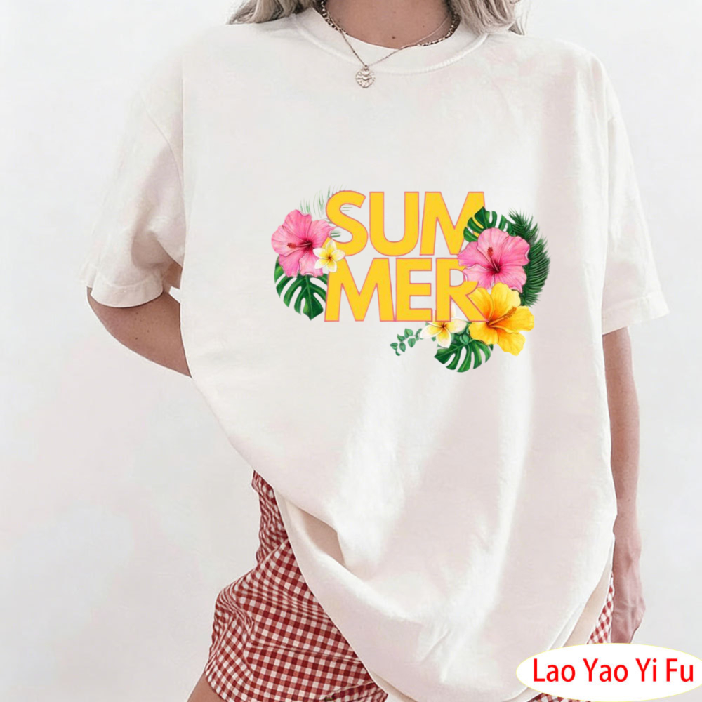Summer Tropical Floral T-Shirt - Resort Shirt Floral recension och pris