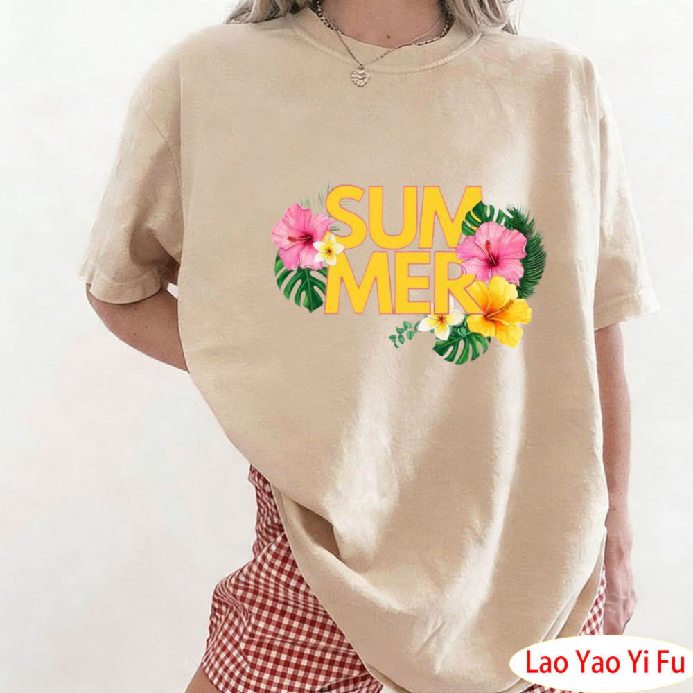 Summer Tropical Floral T-Shirt - Resort Shirt Floral recension och pris