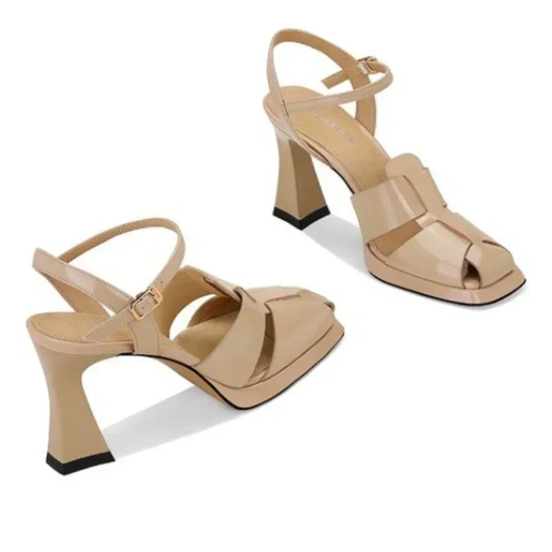 Women's High Heel Sandals Fash - Casual Sandal Leather recension och pris