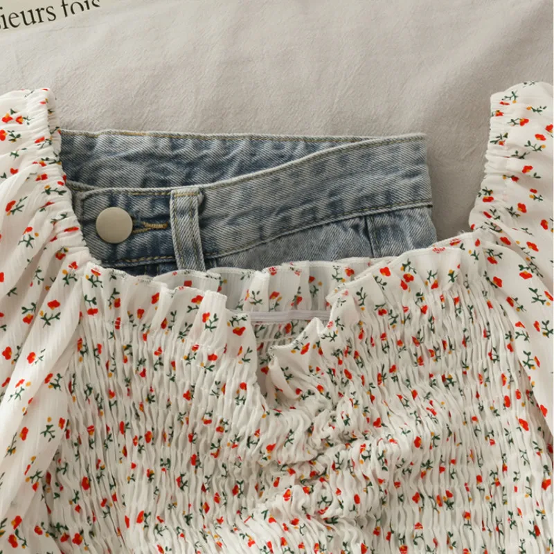 Blouses Shirts Women Floral Dr - Short Linen Drawstring recension och pris