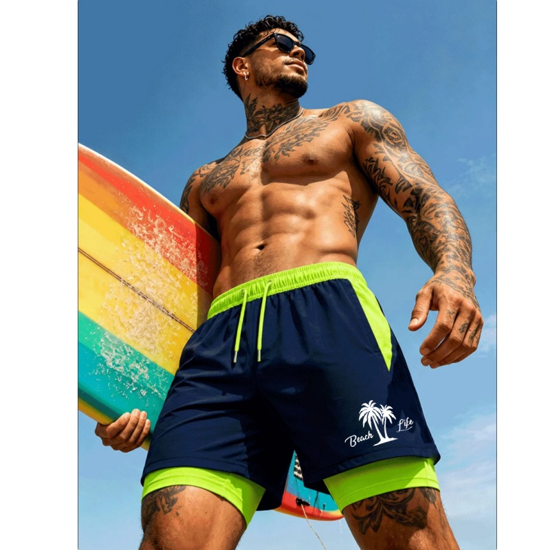 Men'S Swimming Trunks Palm Tre - Trunks Board Surf recension och pris