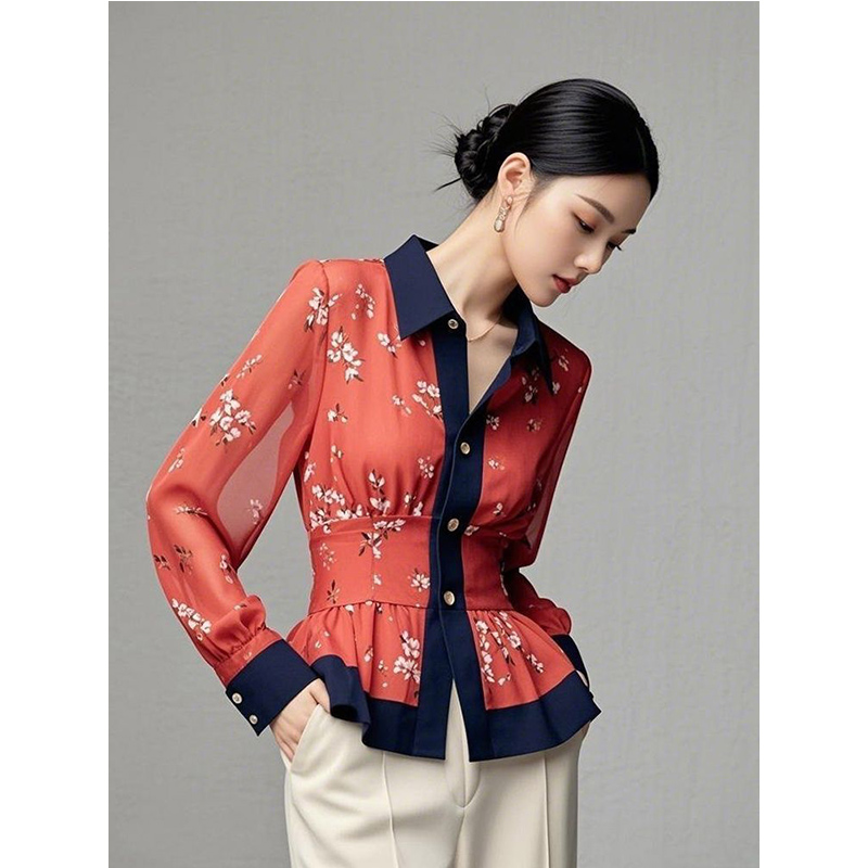 2025 Spring Autumn New Tempera - Shirt Camp Collar recension och pris