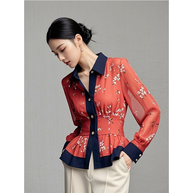 2025 Spring Autumn New Tempera - Shirt Camp Collar recension och pris