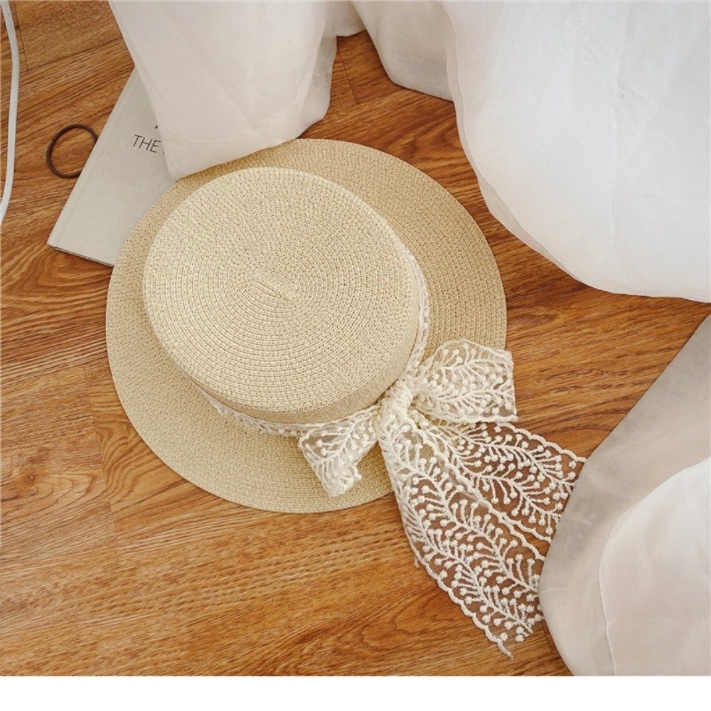 Style Accessory Lace Bow Straw - Bucket Hat Straw recension och pris