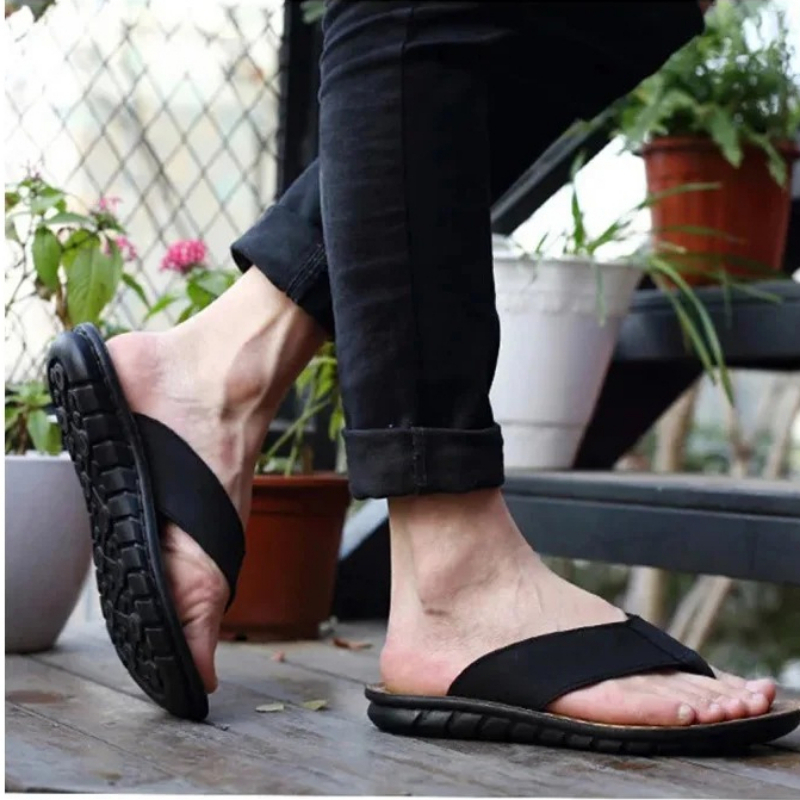 Roma Retro Man Slipper Solid C - Flip Flop Leather Men recension och pris