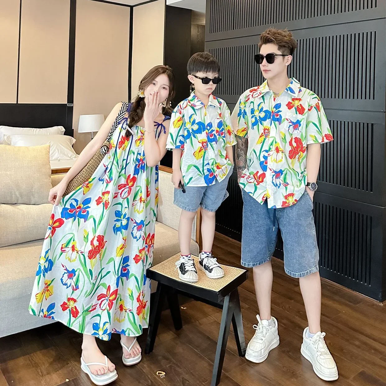 VacationClothes Korean Mommy a - Resort Shirt Floral recension och pris