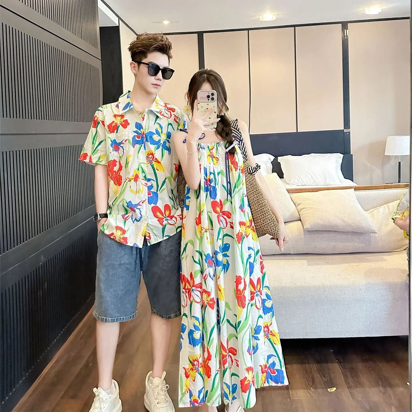 VacationClothes Korean Mommy a - Resort Shirt Floral recension och pris