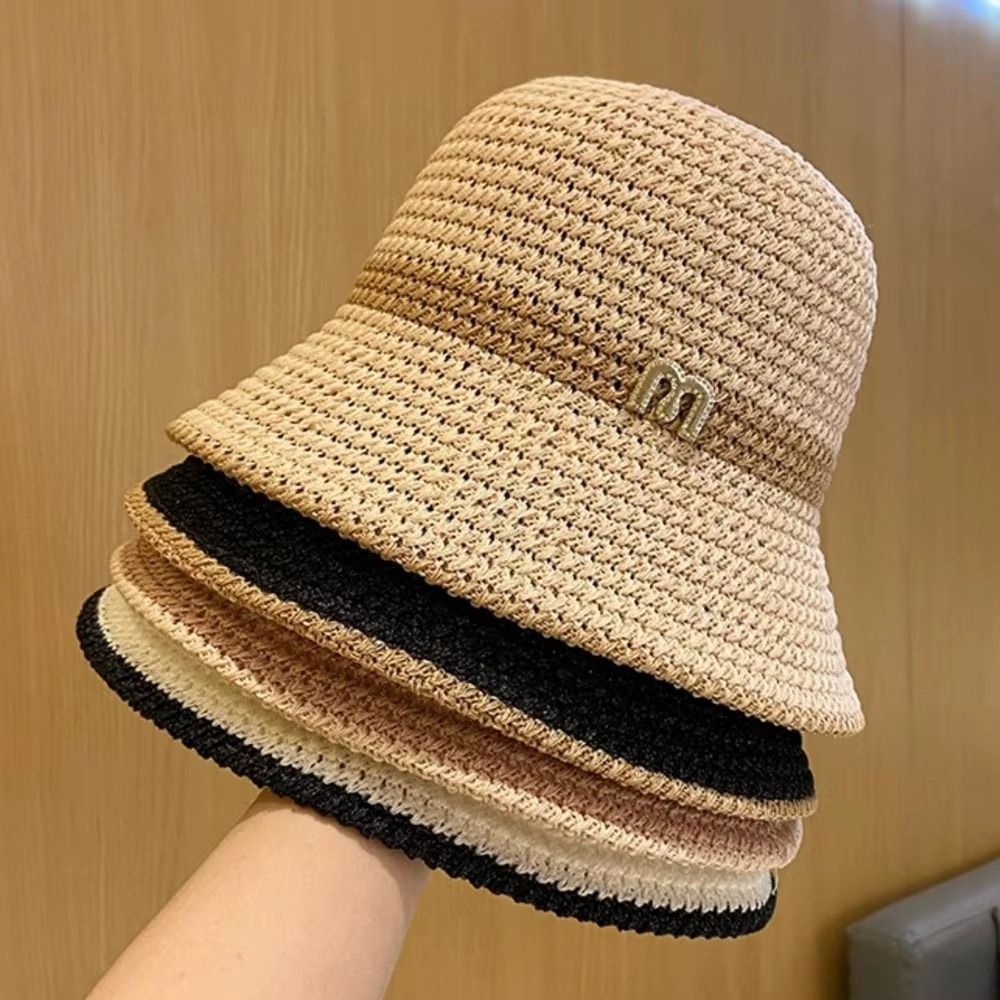 Elegant Bow Fisherman Hat Fold - Bucket Hat Straw recension och pris