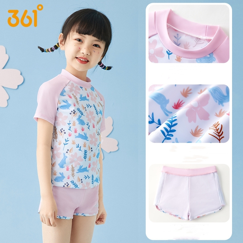 Girl Two Pieces WaterProof Spo - Swim Trunk Quick Dry recension och pris