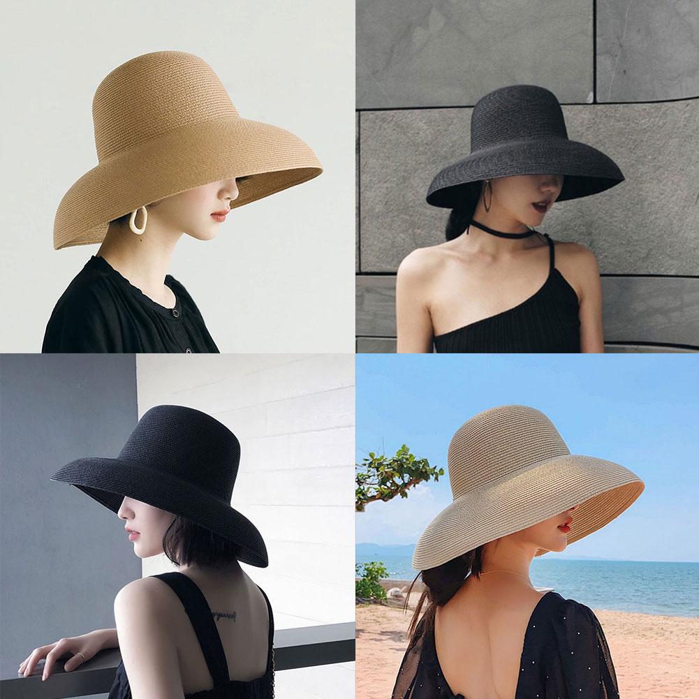 French Hepburn Style Wide Brim - Bucket Hat Straw recension och pris