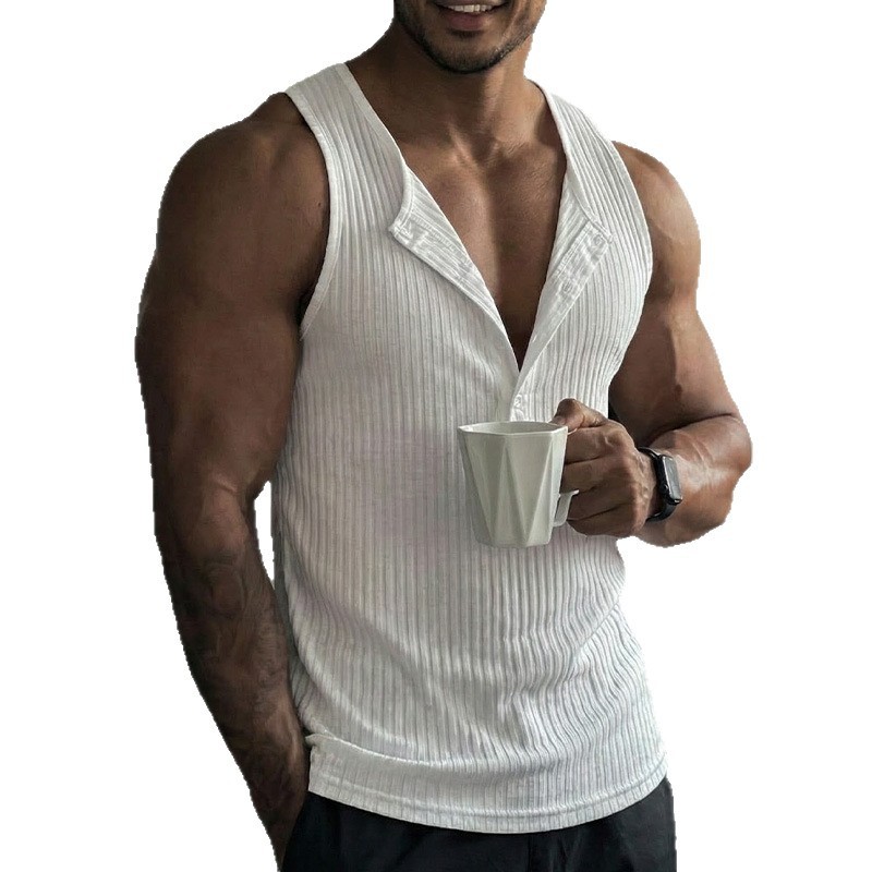 Sporty Tank Top Solid Color Cr - Tank Top Muscle recension och pris