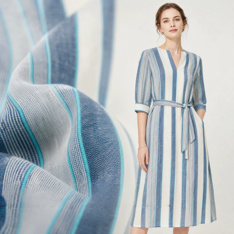 2Yards Fresh and artistic Blue - Linen Shirt Breathable recension och pris