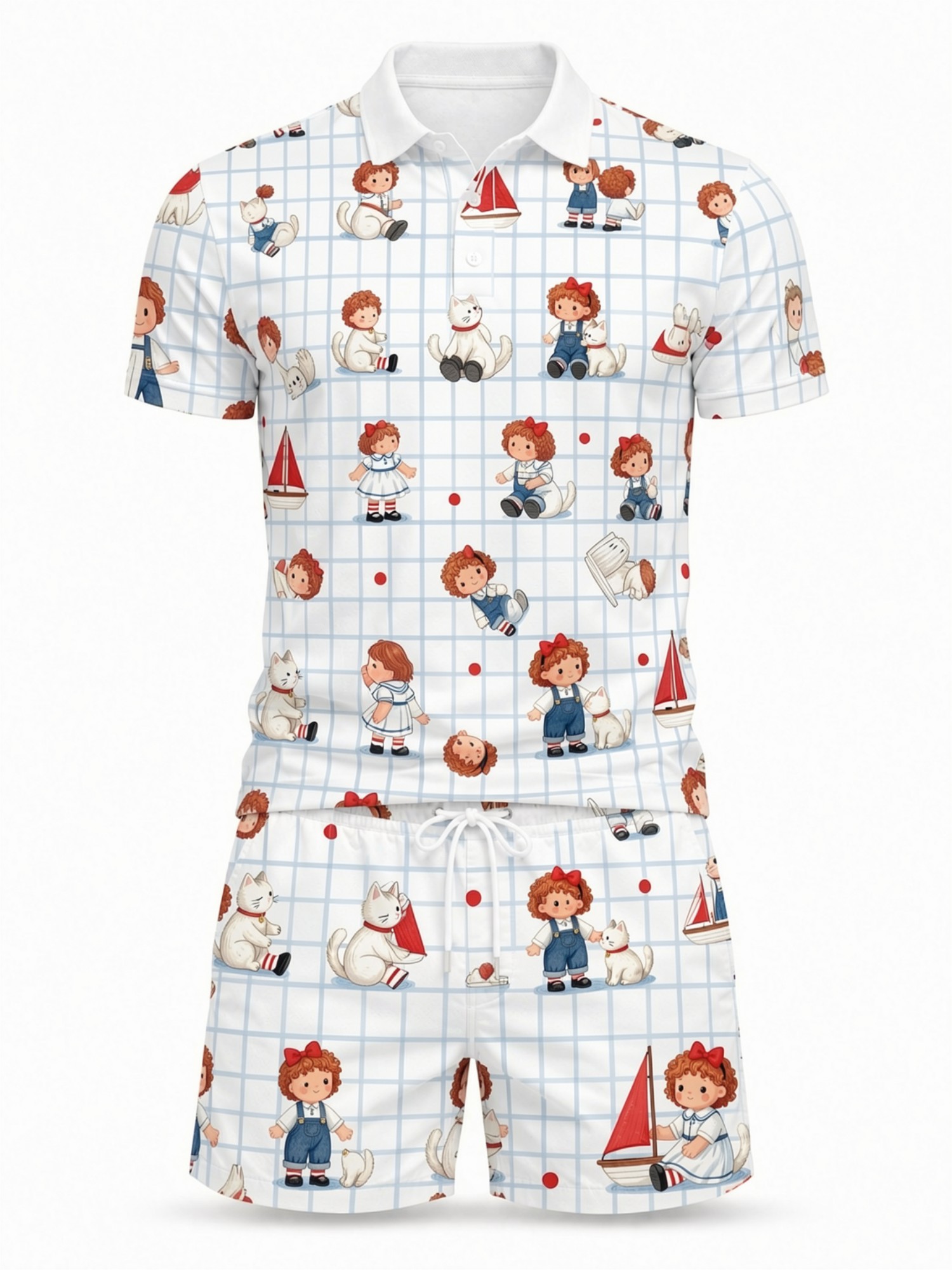 Mens Short Sleeve Polo Shirt a - Resort Shirt Floral recension och pris
